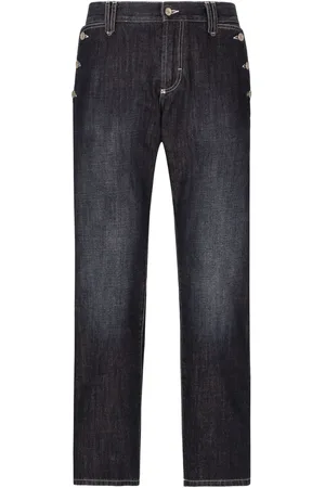 Dolce & Gabbana Jean droit à plaque logo