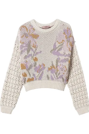 Twin-Set Pull à fleurs en jacquard