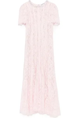 Self-Portrait Robe mi-longue en dentelle