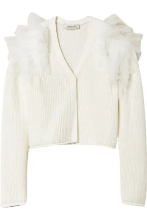 Twin-Set Cardigan à détails en tulle