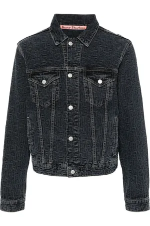 Acne Studios Veste en jean à logo embossé