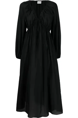 MATTEAU Robe mi-longue à col v