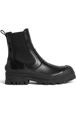 Dsquared2 Bottines en cuir à logo embossé