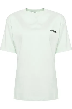 We11 Done T-shirt à logo strassé