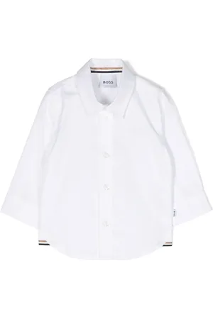 HUGO BOSS Chemise en coton à logo brodé