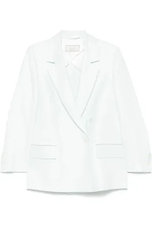 PESERICO SIGN Blazer en lin à boutonnière croisée