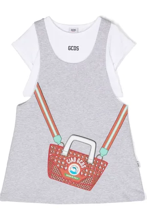 GCDS Robe à logo imprimé