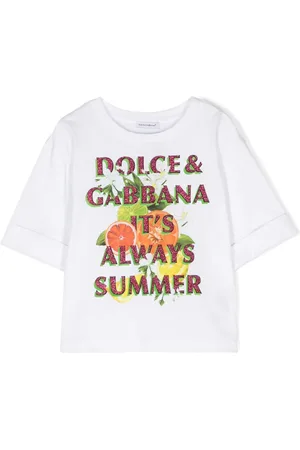 Dolce & Gabbana T-shirt en coton à slogan imprimé