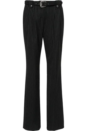 VERSACE Pantalon droit à fines rayures
