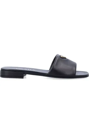 Prada Claquettes à logo émaillé