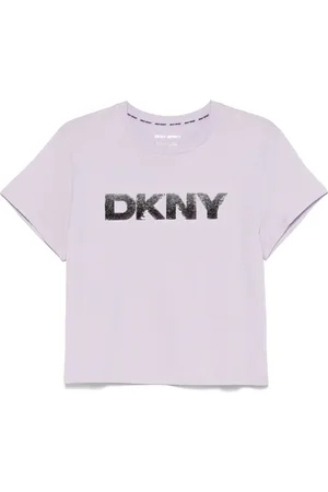 DKNY T-shirt à ornements strassés