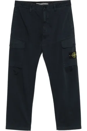 Stone Island Pantalon cargo à patch Compass