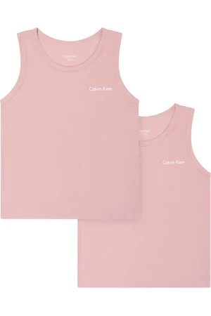 Calvin Klein Lot de deux débardeurs nervurés à logo brodé