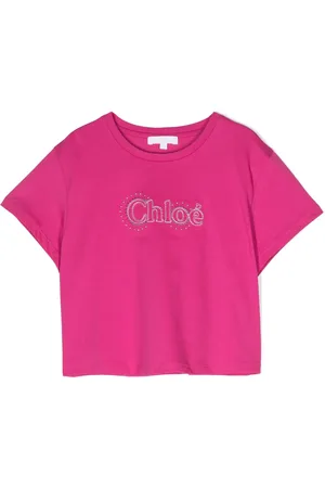Chloé T-shirt en coton à logo brodé