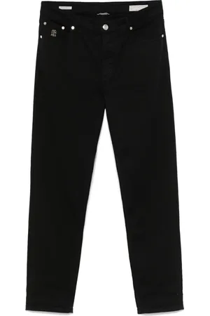 Brunello Cucinelli Jean à logo brodé