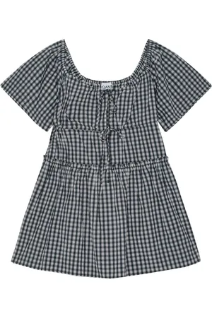 Ganni Robe courte à carreaux