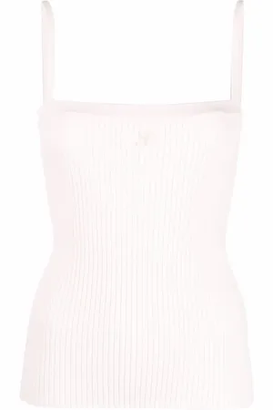 Courrèges Débardeur à logo brodé