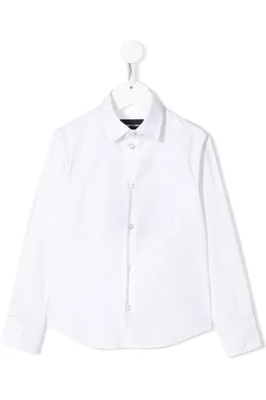 Emporio Armani Chemise à logo brodé