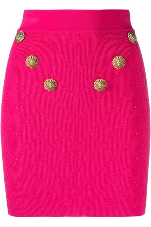 Balmain Minijupe 6-Button en maille fine