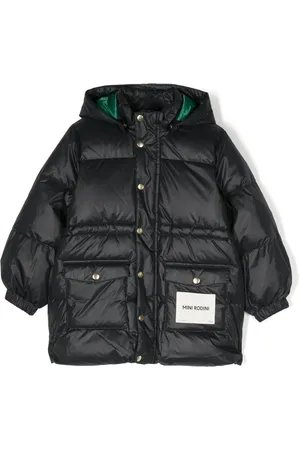 Mini Rodini Veste matelassée à patch logo
