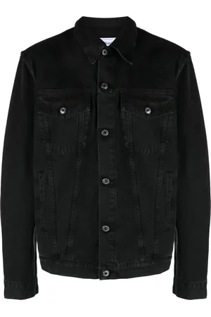 OFF-WHITE Veste en jean à logo brodé