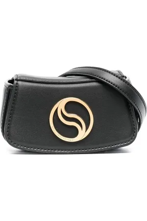 Stella McCartney Sac banane incurvé à plaque logo S
