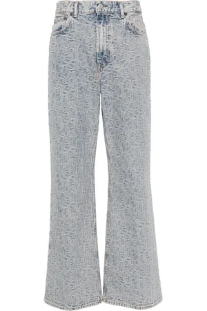 Acne Studios Pantalon ample à motif monogrammé