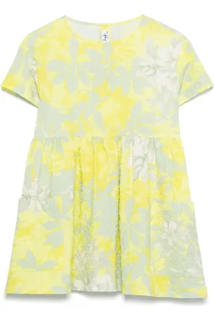 Il gufo Robe à fleurs imprimées