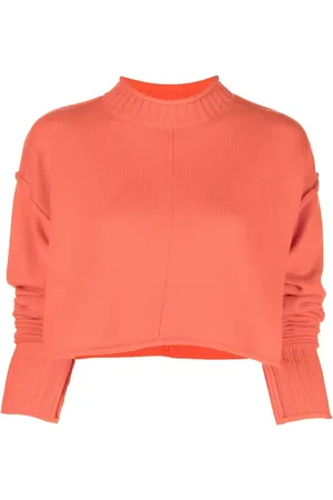 Sportmax Pull crop en maille nervurée