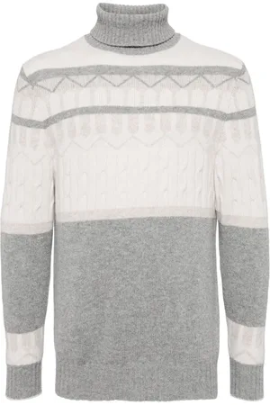 N.PEAL Pull en cachemire à motif jacquard