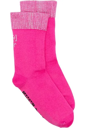 Wolford X Sergio Rossi chaussettes à ornements en cristal