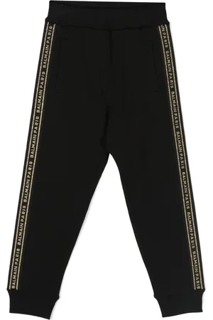 Balmain Pantalon de jogging à logo brodé