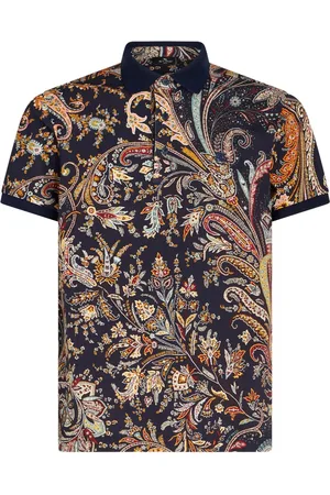 Etro Polo en coton à imprimé cachemire