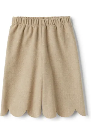 Il gufo Pantalon à ourlet festonné