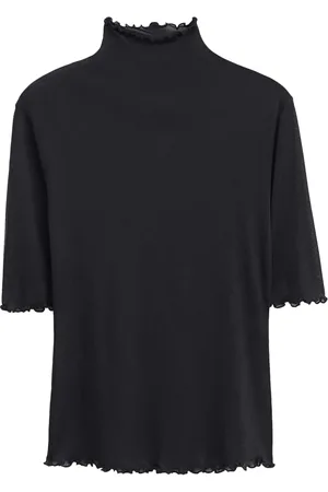 Filippa K T-shirt volanté à col montant