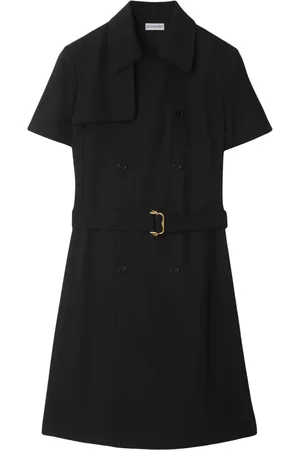 Burberry Robe courte en laine à taille ceinturée