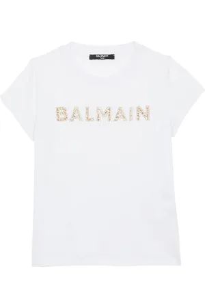 Balmain T-shirt à logo brodé