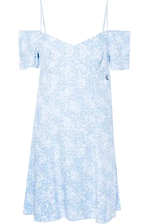 Calvin Klein Robe évasée à épaules dénudées