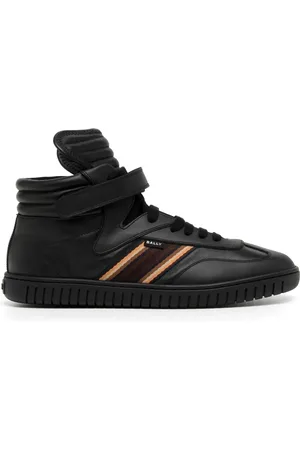 Bally Baskets montantes en cuir à bandes latérales