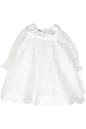 LA STUPENDERIA Robe-chemise à col festonné