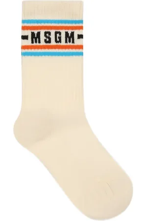Msgm Chaussettes en maille nervurée