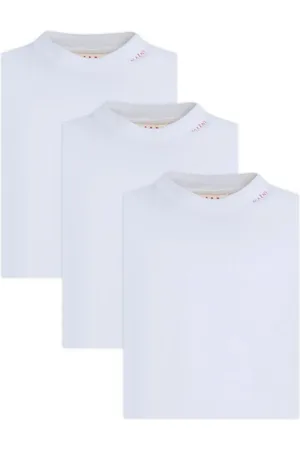 Marni Lot de deux t-shirts à logo brodé