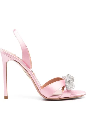 Aquazzura Sandales Very Bow Tie Crystal 105 mm
