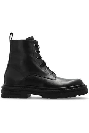 VERSACE Bottines à détails de surpiqûres