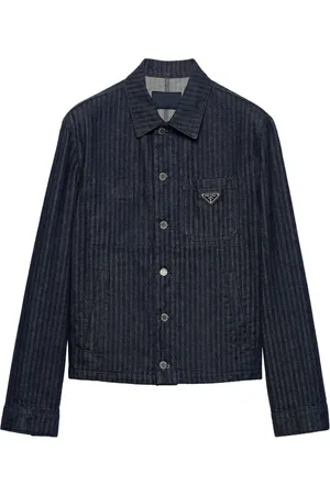 Prada Veste en jean à chevrons