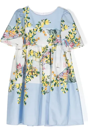 PATACHOU Robe en coton à imprimé graphique