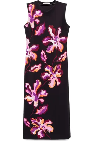 Dorothee Schumacher Robe Flame Flower à coupe mi-longue