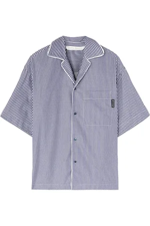 Palm Angels Chemise rayée à logo imprimé