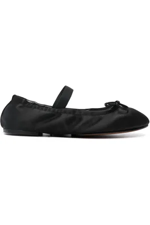 Ralph Lauren Ballerines en cuir à fini satiné