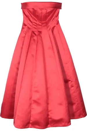Serafini Robe mi-longue à design plissé